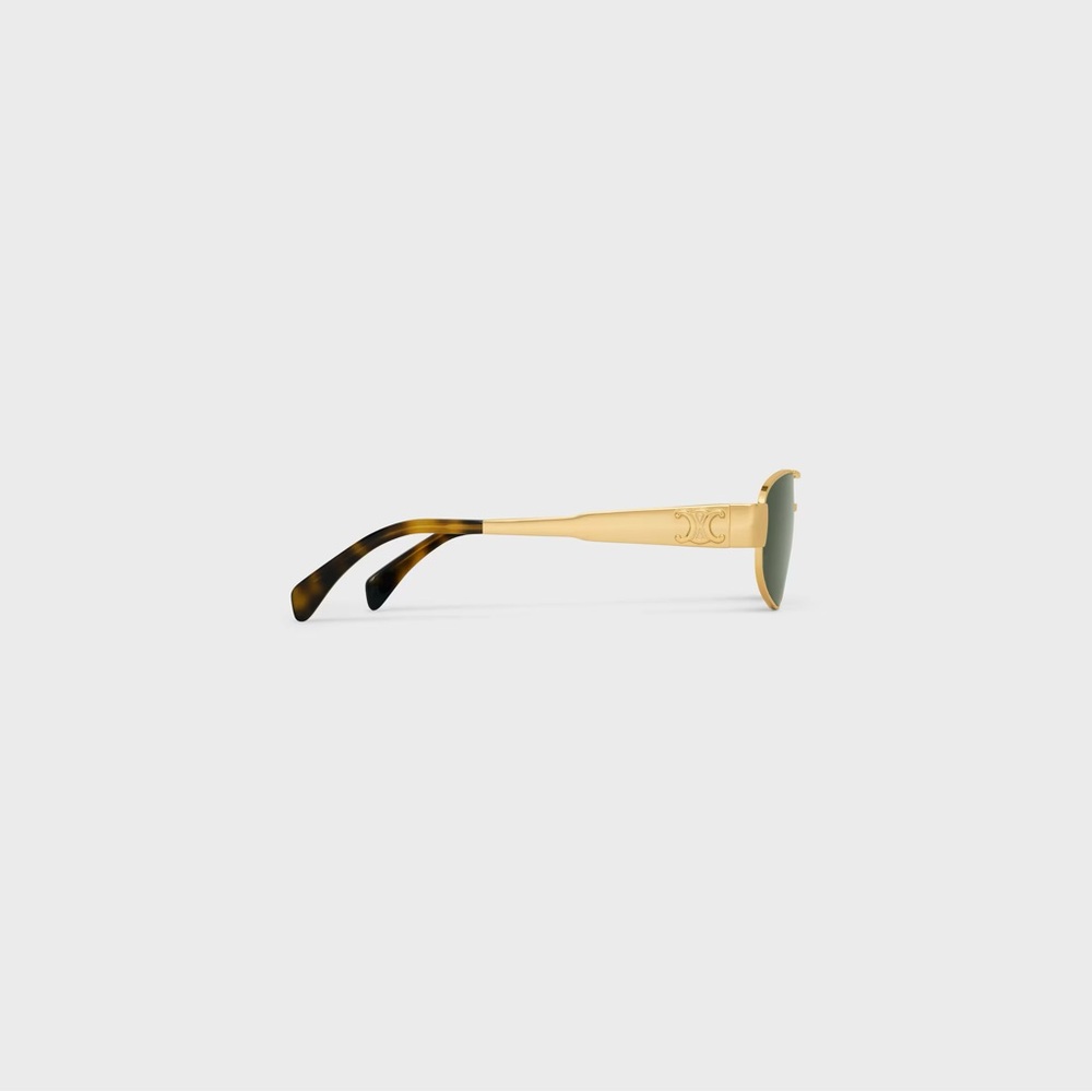 CELINE Triomphe 57mm Pilot Sunglasses - Picture 4 of 16